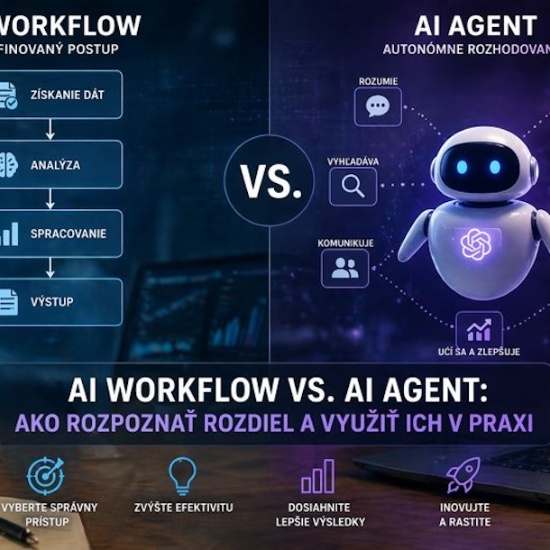 AI workflow vs. AI agent: Ako rozpoznať rozdiel a využiť ich v praxi